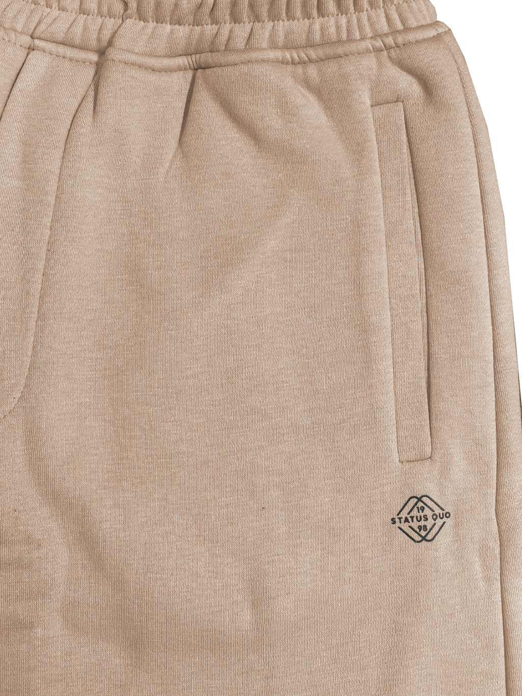 Solid Regular Fit Fleece Jogger with Drawstring Waist