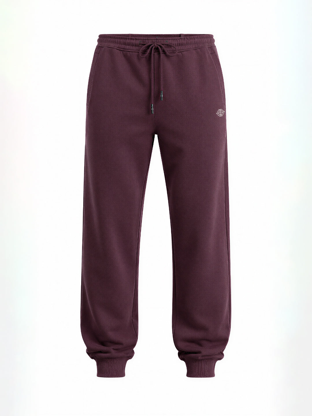 Solid Regular Fit Fleece Jogger with Drawstring Waist