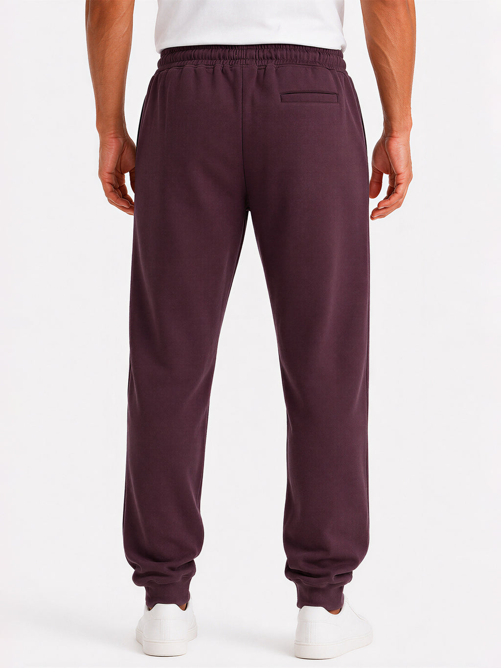 Solid Regular Fit Fleece Jogger with Drawstring Waist