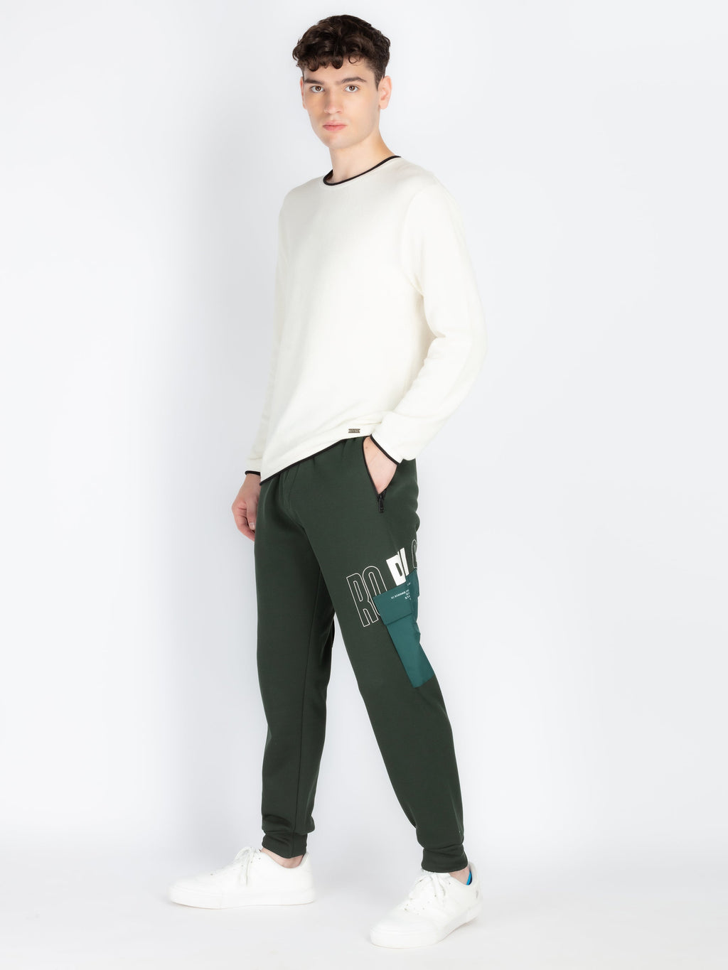 Mens Self Design Joggers