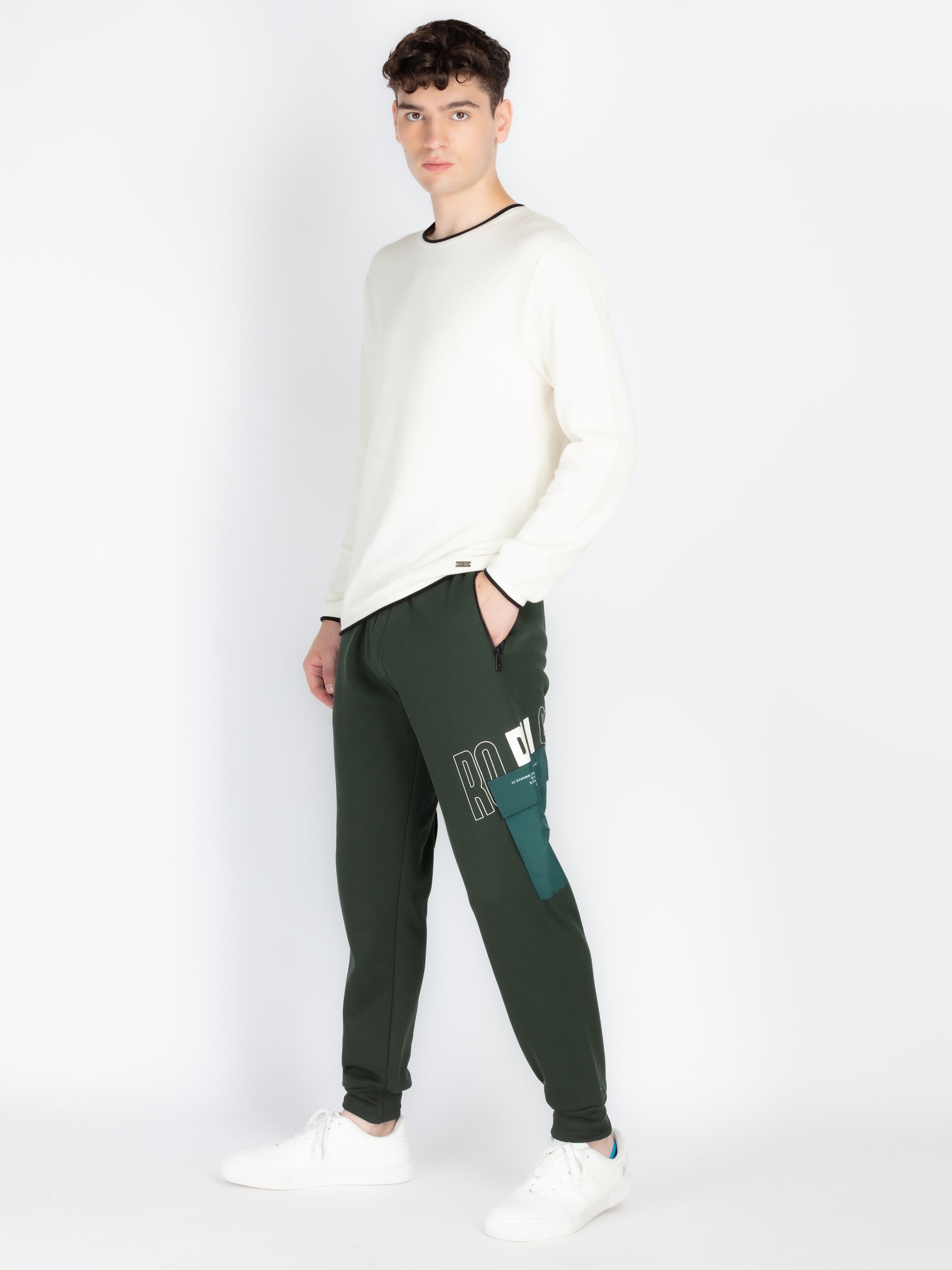 Mens Self Design Joggers