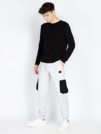 Mens Self Design Joggers