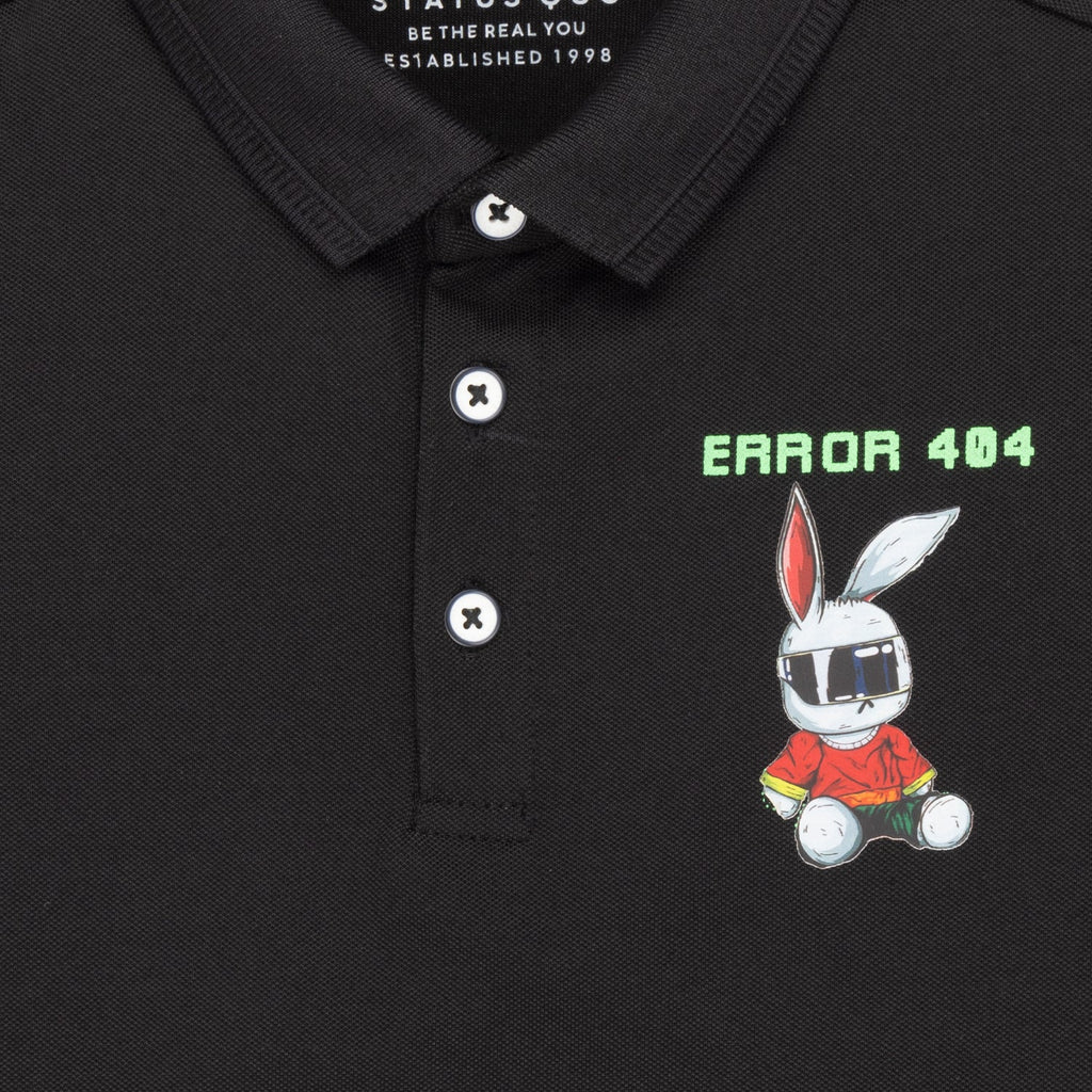 Boys Back Printed Polo T-Shirt