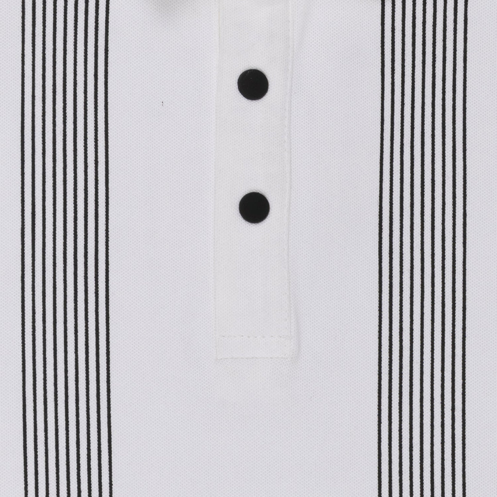 Boys Verticle Striped Polo T-Shirt