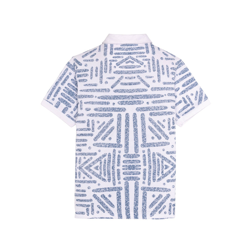 Boys All Over Printed Polo T-Shirt