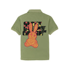 Boys Front & Back Printed Polo T-Shirt