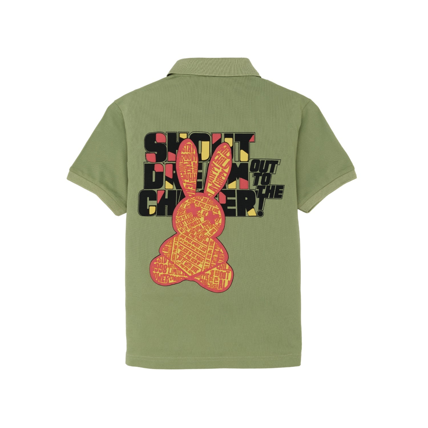 Boys Front & Back Printed Polo T-Shirt