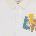 Boys Front & Back Printed Polo T-Shirt