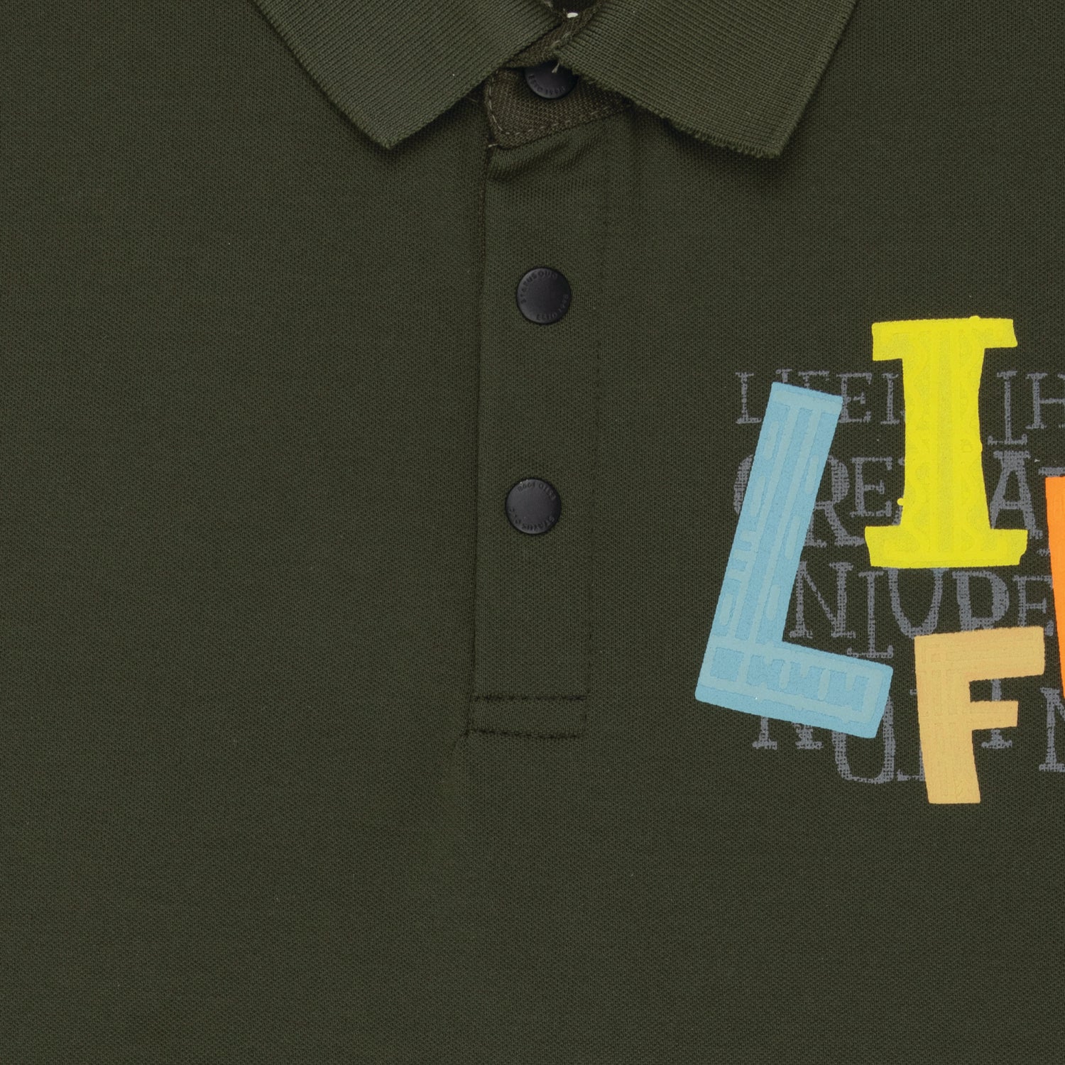 Boys Front & Back Printed Polo T-Shirt