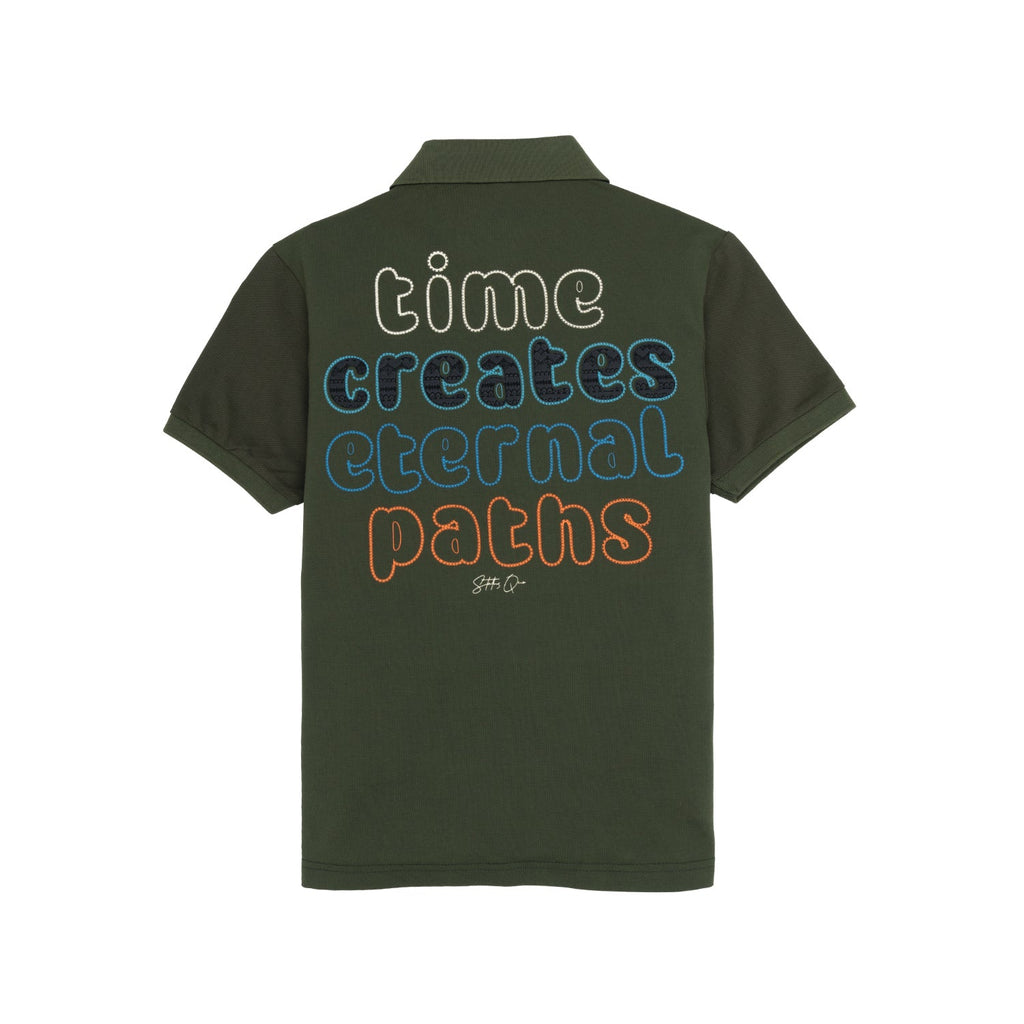 Boys Front & Back Printed Polo T-Shirt