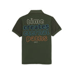 Boys Front & Back Printed Polo T-Shirt
