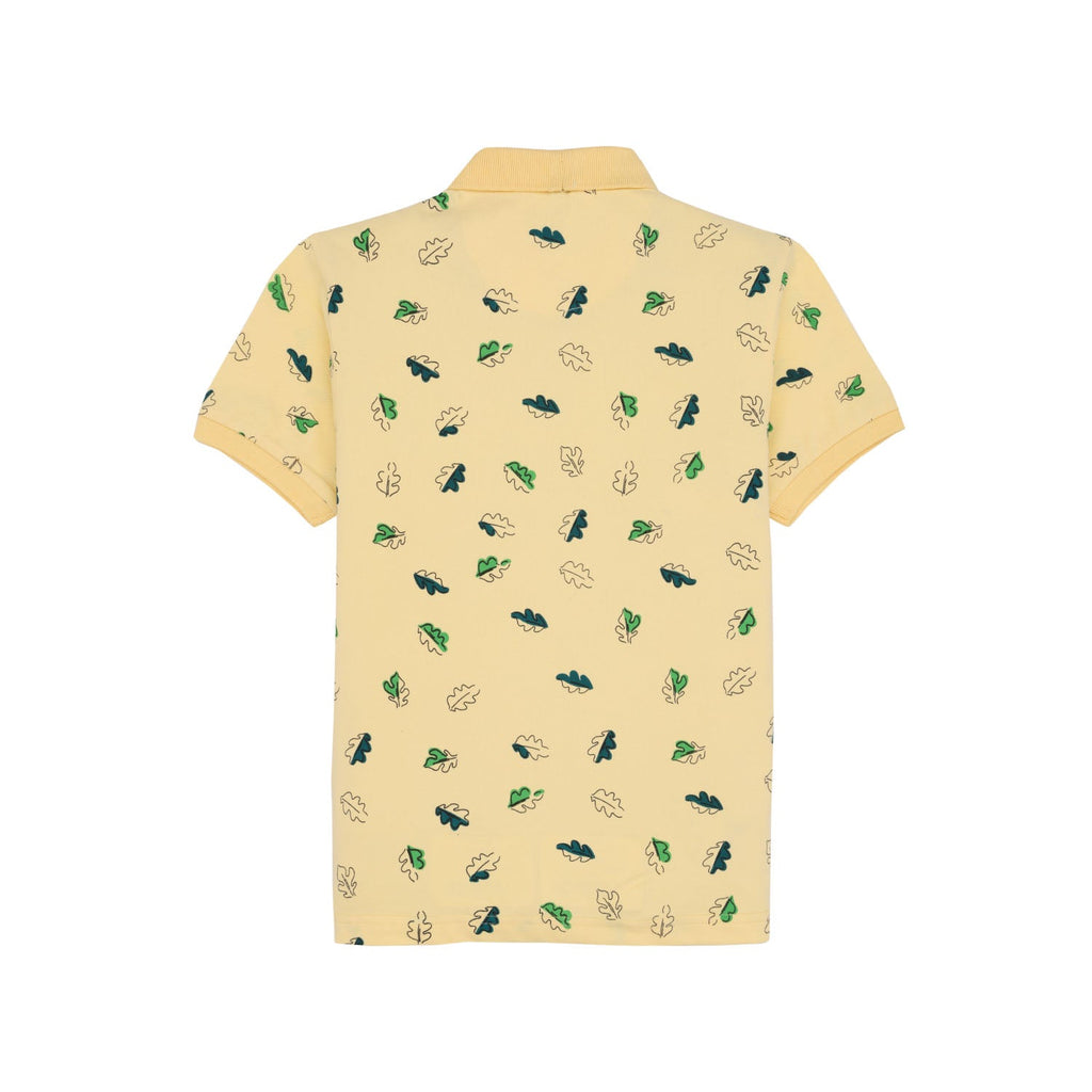 Status Quo Boys All-Over Abstract Printed Polo Collar Tshirt