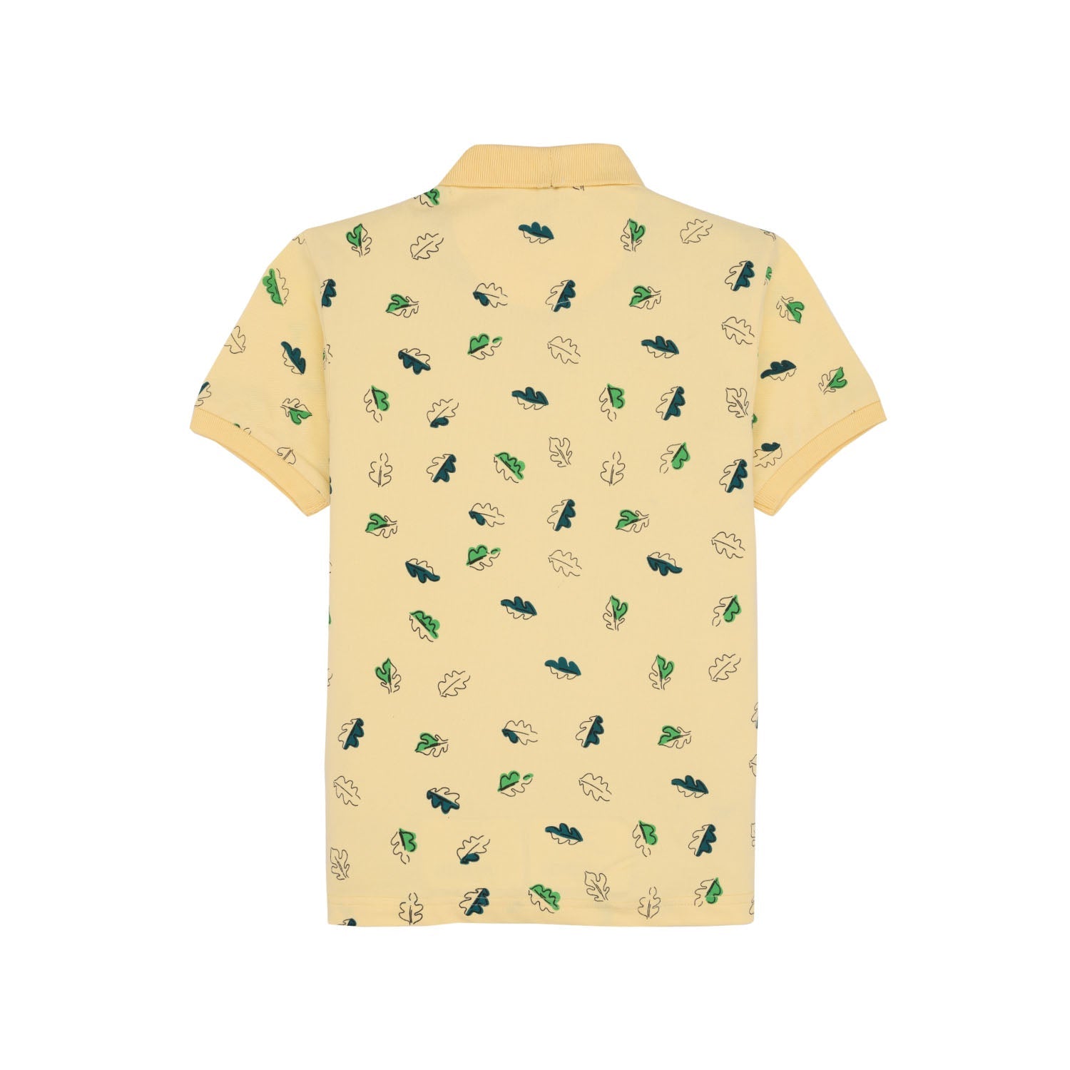 Status Quo Boys All-Over Abstract Printed Polo Collar Tshirt