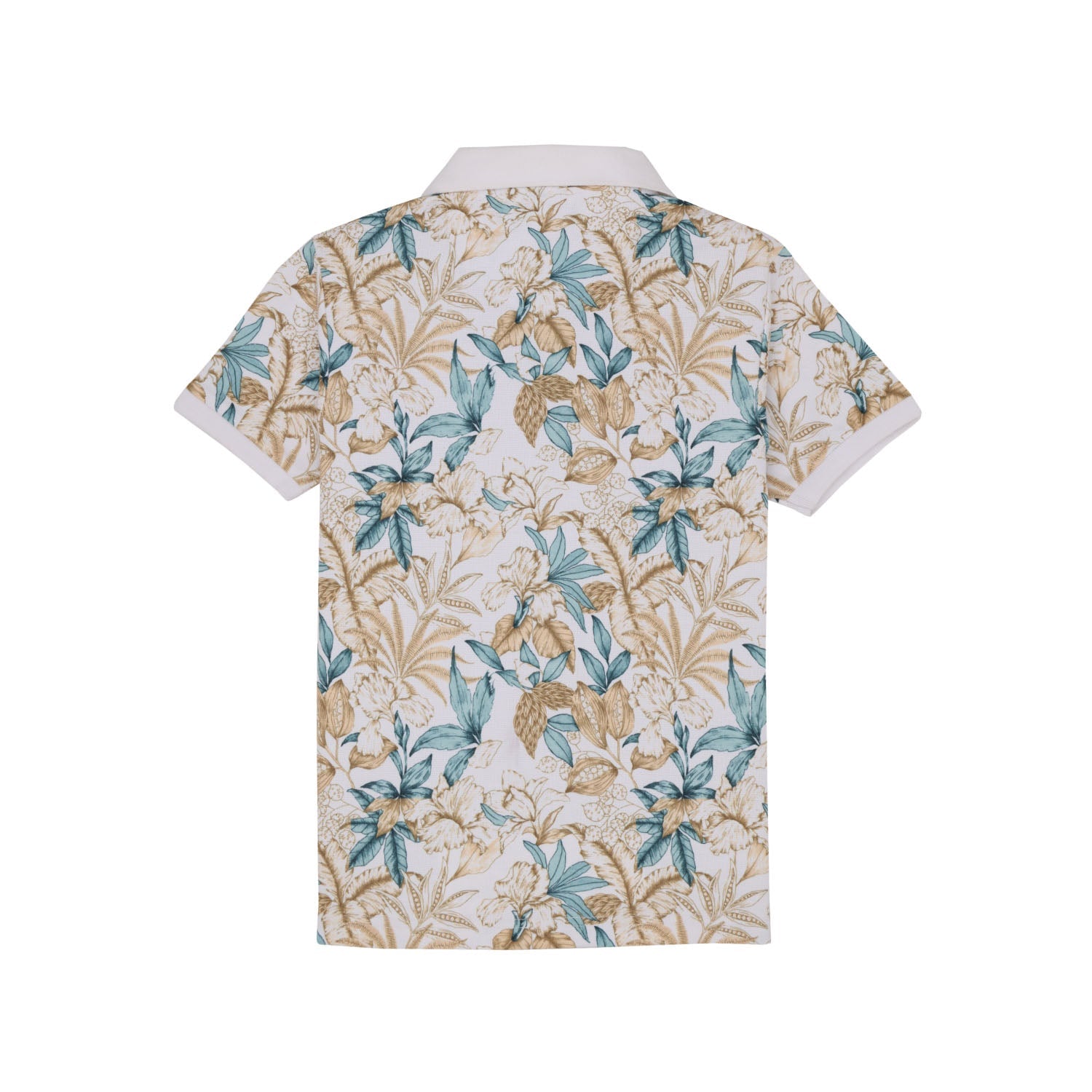 Status Quo Boys All-Over Floral Printed Polo Collar Tshirt Secondary image