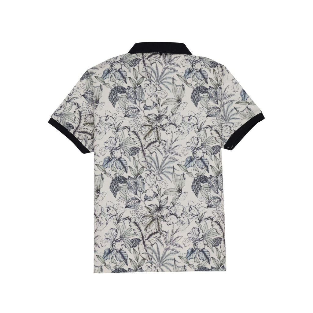 Status Quo Boys All-Over Floral Printed Polo Collar Tshirt