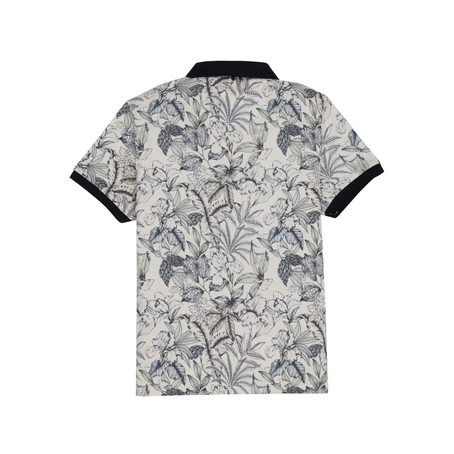Status Quo Boys All-Over Floral Printed Polo Collar Tshirt