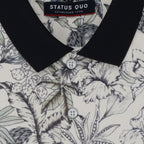 Status Quo Boys All-Over Floral Printed Polo Collar Tshirt