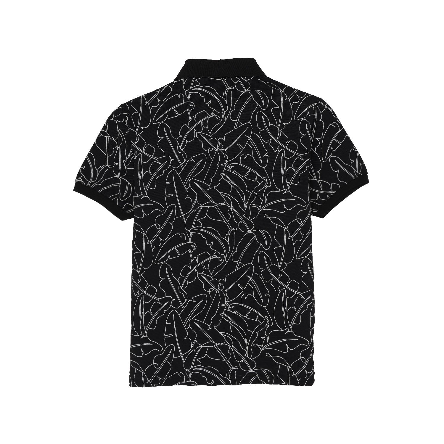 Status Quo Boys All-Over Abstract Printed Polo Collar Tshirt