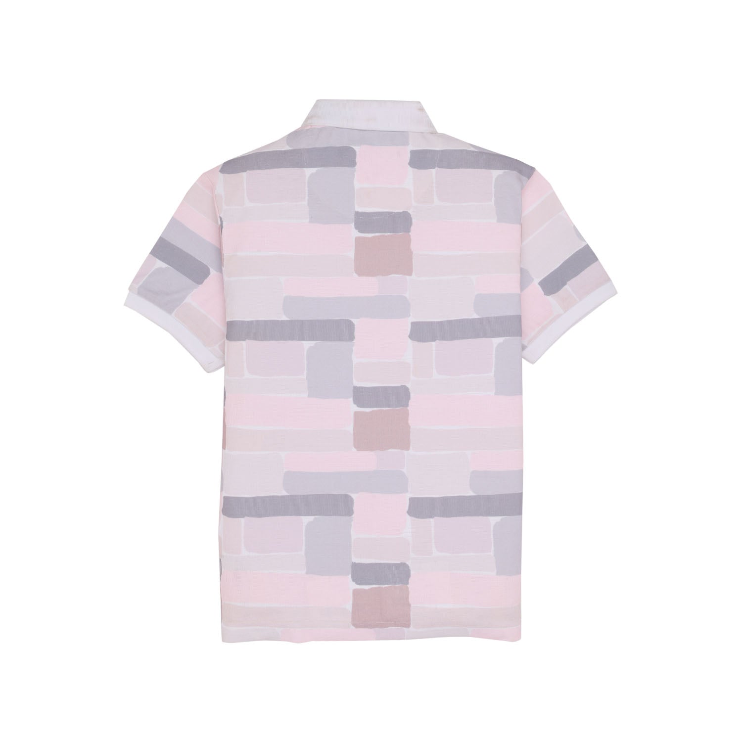 Status Quo Boys All-Over Abstract Printed Polo Collar Tshirt