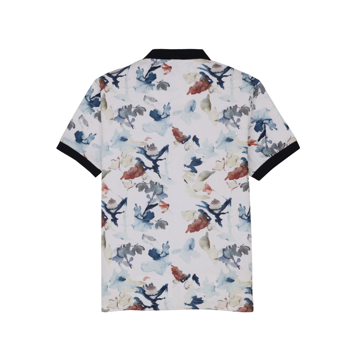 Status Quo Boys All-Over Floral Printed Polo Collar Tshirt