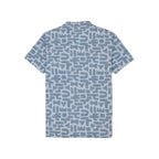 Status Quo Boys All-Over Geometric Printed Henley Neck Tshirt