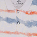 Status Quo Boys All-Over Striped Printed Polo Collar Tshirt
