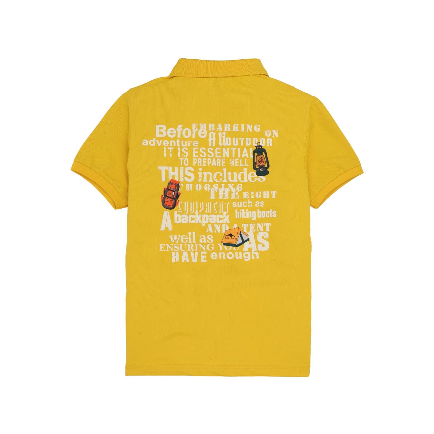 Status Quo Boys Placement Typography Printed Polo Collar Tshirt Secondary image