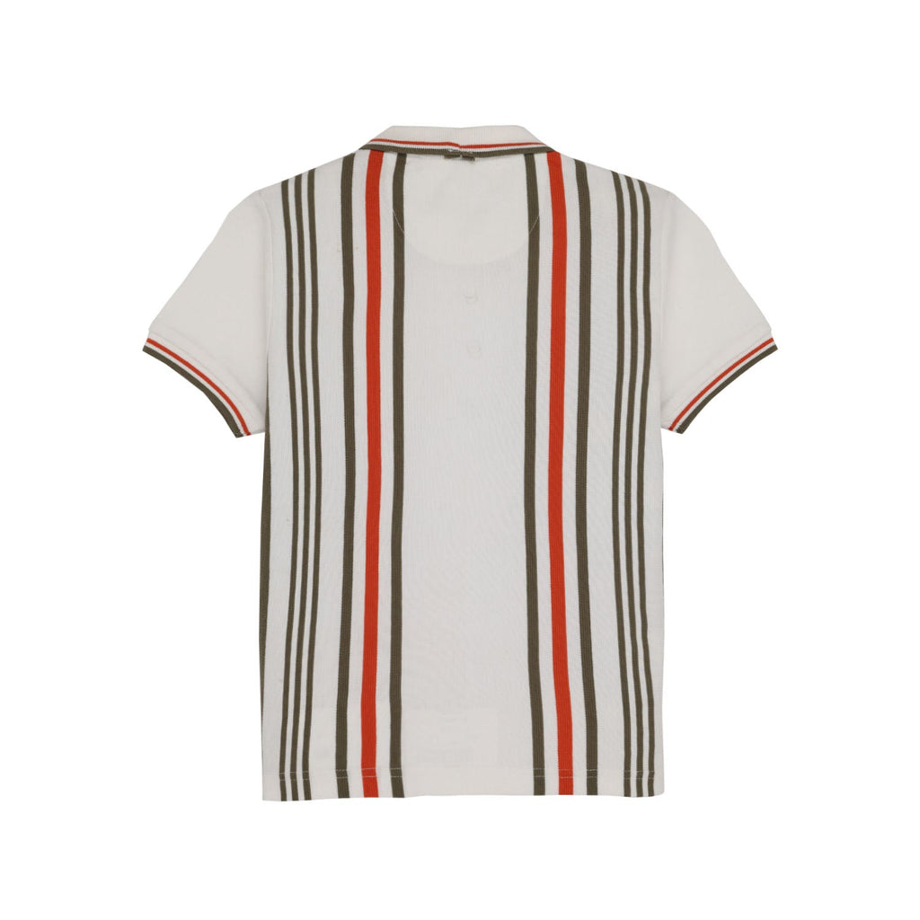 Status Quo Boys All-Over Striped Half Sleeves Regular Fit Tshirts