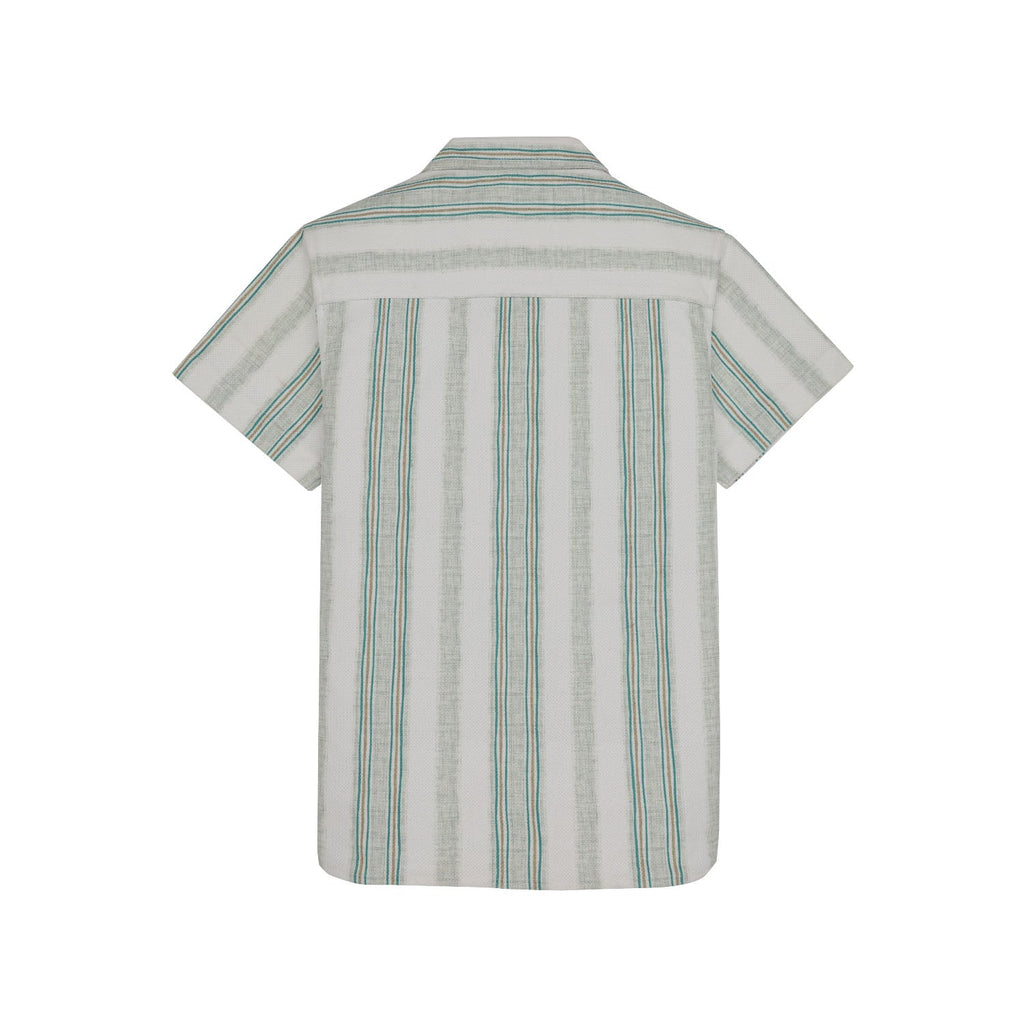 Status Quo Boys Striped Knitted Half Sleeves Regular Fit Shirt
