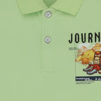 Status Quo Boys All-Over Graphic Printed Polo Collar Tshirt