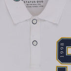 Status Quo Boys All-Over Graphic Printed Polo Collar Tshirt