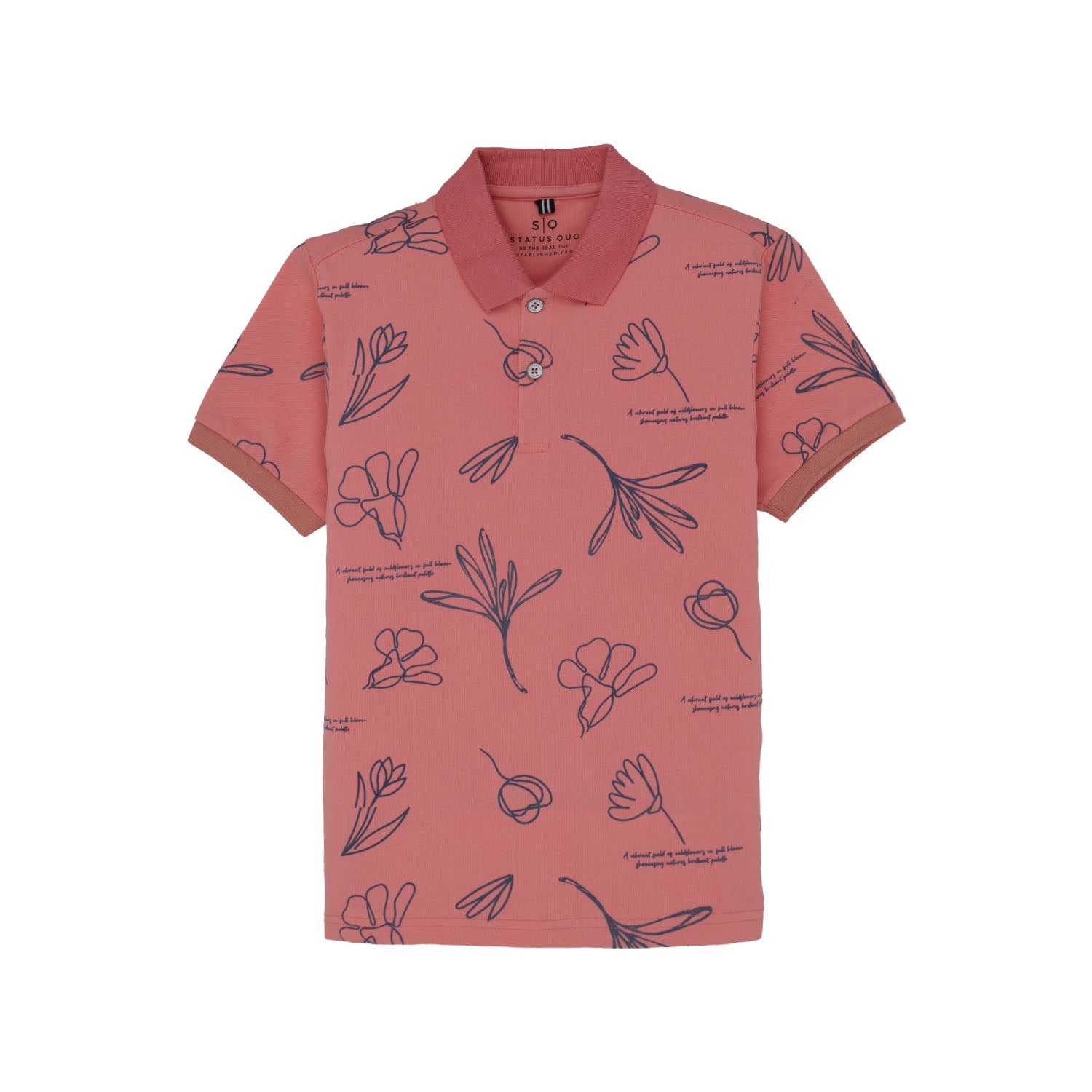 Status Quo |Boys Polo T-shirt - 4, 6, 8, 10, 12, 14, 16