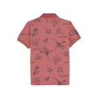 Status Quo Boys All-Over Floral Printed Polo Collar Tshirt