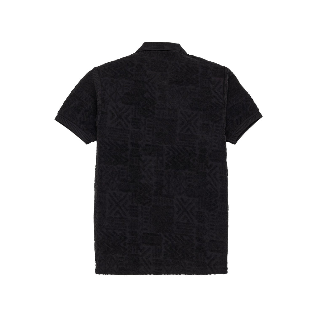 Status Quo Boys Textured Half Sleeves Polo Shirt With Button Detailing