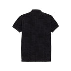 Status Quo Boys Textured Half Sleeves Polo Shirt With Button Detailing