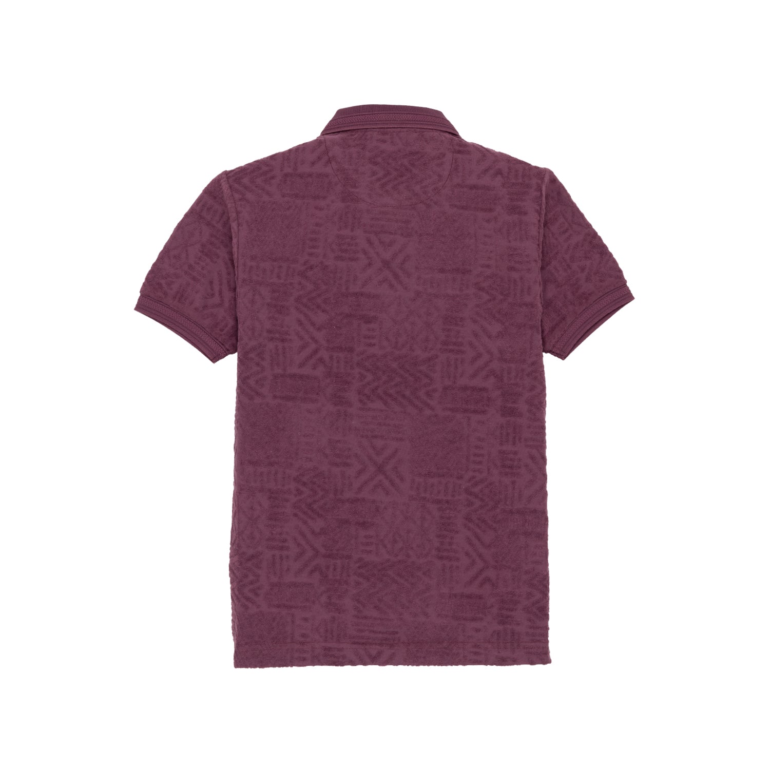 Status Quo Boys Textured Half Sleeves Polo Shirt With Button Detailing.