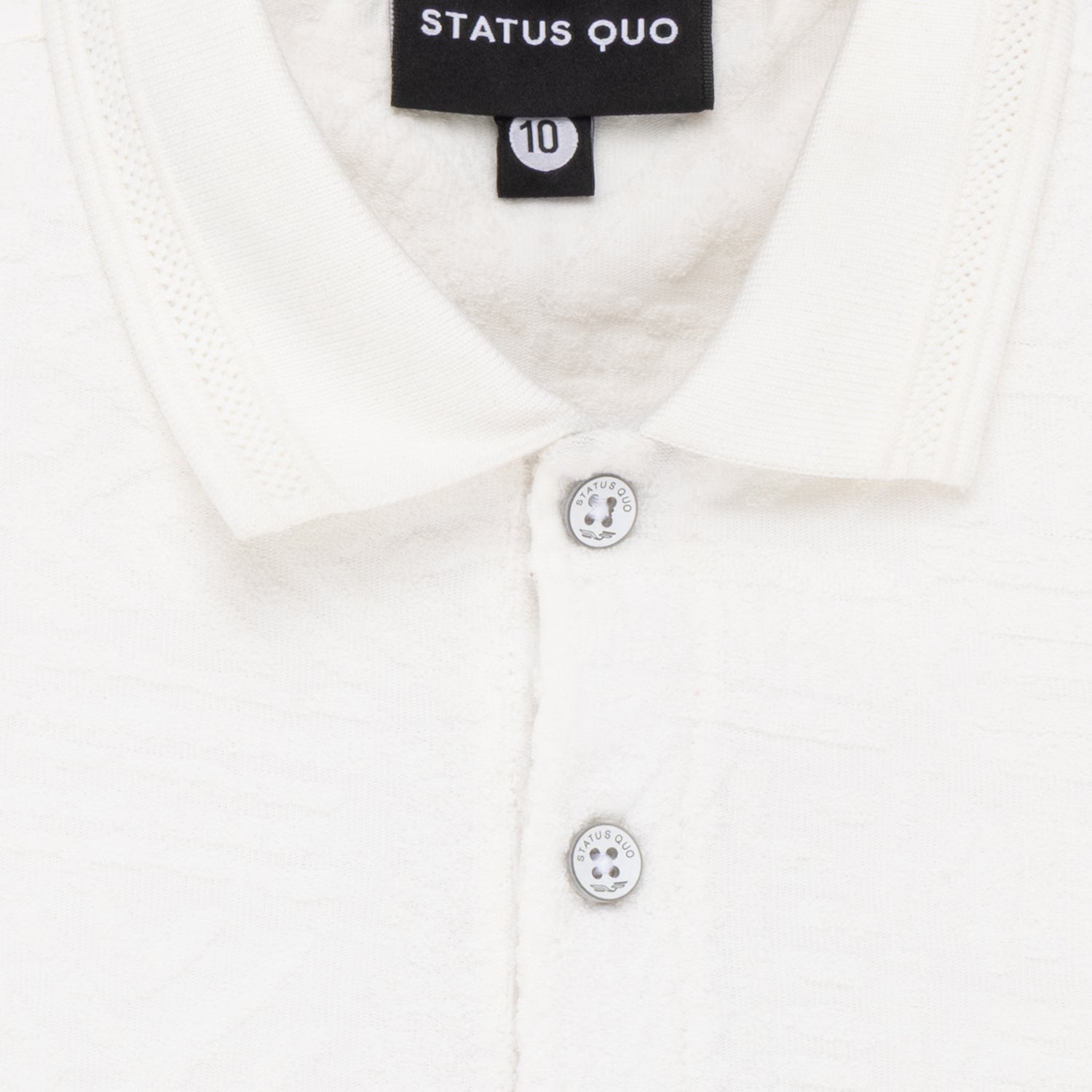 Boys Textured Half Sleeves Polo Shirt With Button Detailing