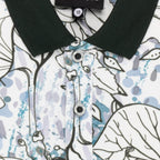 Status Quo Boys Tropical Print All-Over Polo Shirt With Contrast Collar & Half Sleeves