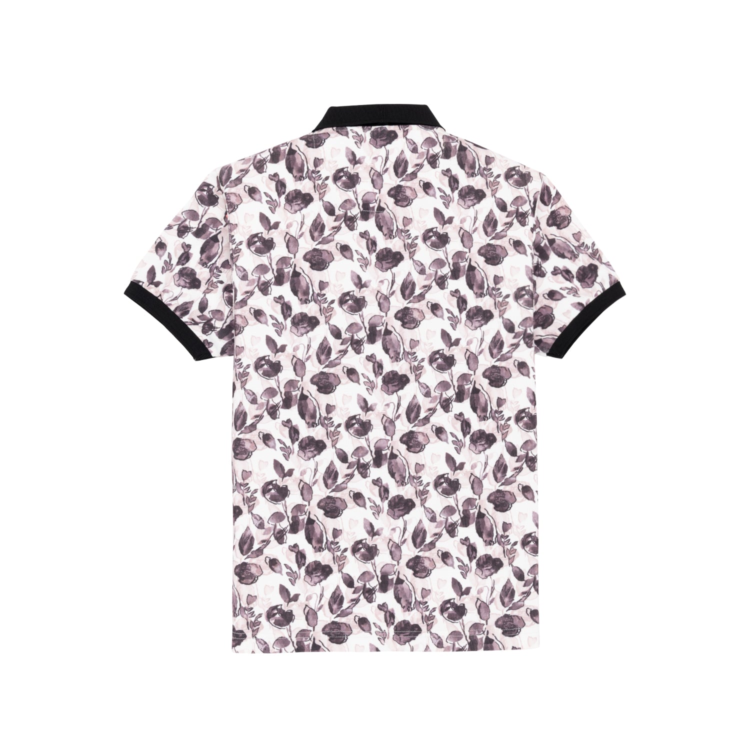 Status Quo Boys All-Over Tropical Print Polo Collar Half Sleeve T-Shirt Secondary image