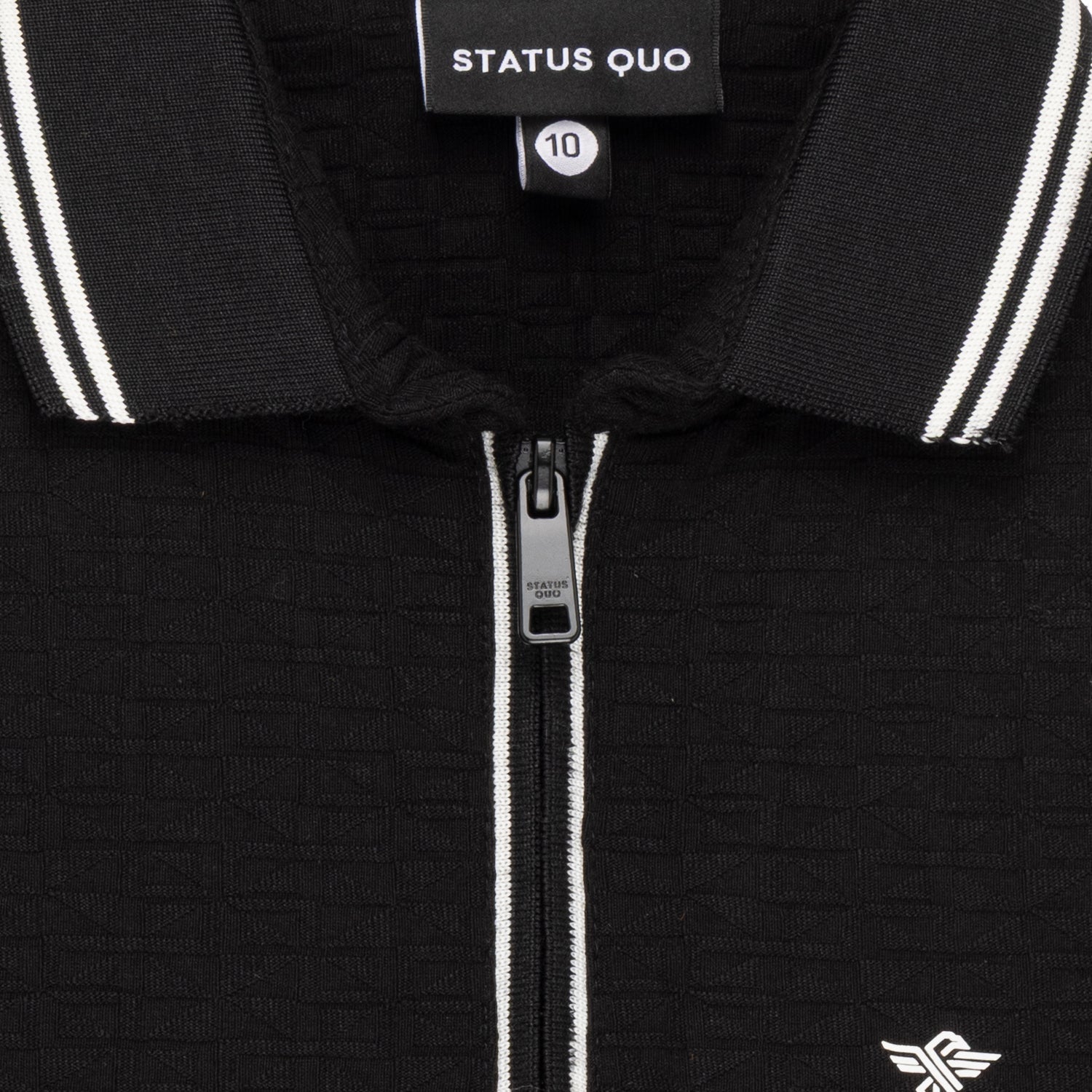 Boys Textured Solid Half Sleeves Regular Fit Polo T-Shirt With Tipping Details