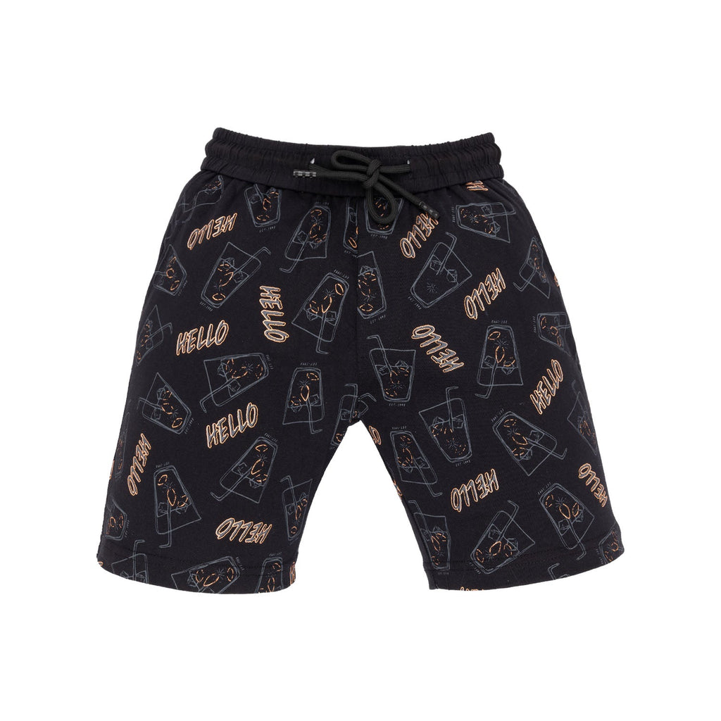 Boys All Over Printed Round Neck Cord Sets