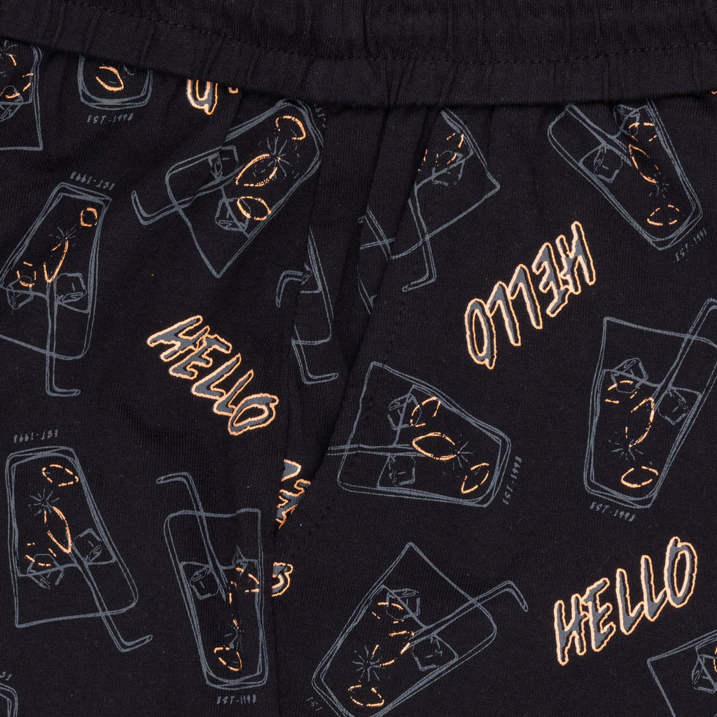 Boys All Over Printed Round Neck Cord Sets