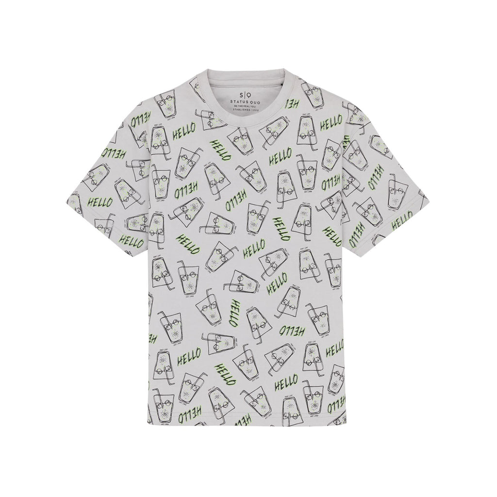Boys All Over Printed Round Neck Cord Sets
