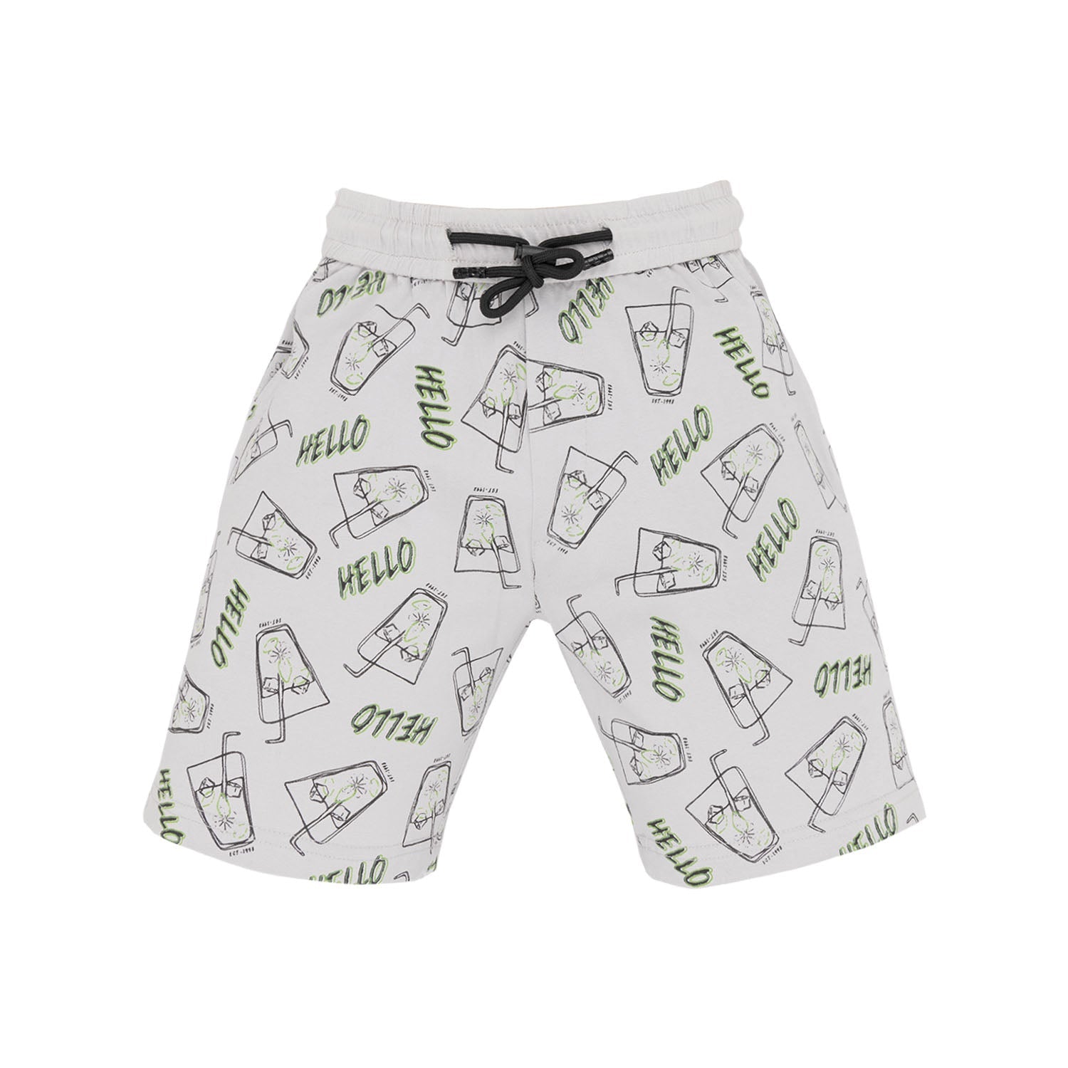 Boys All Over Printed Round Neck Cord Sets