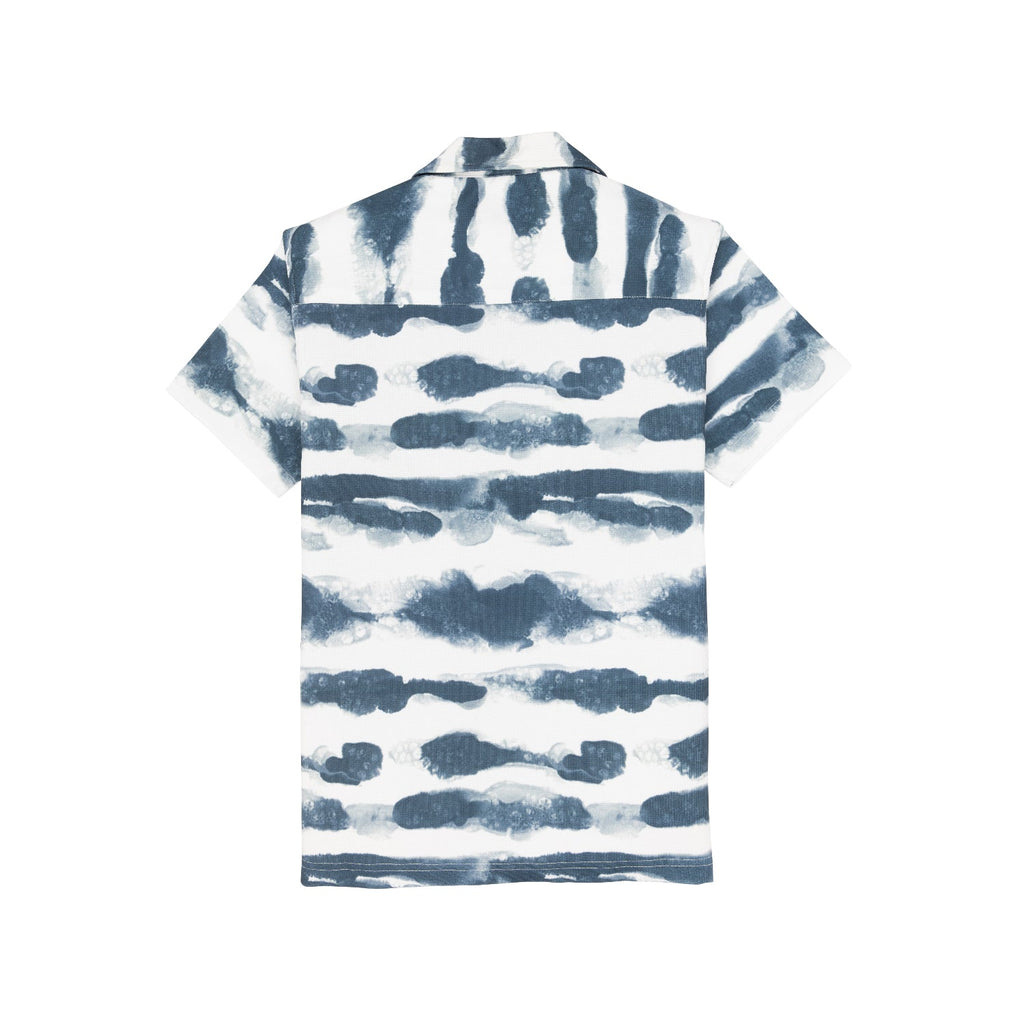 Status Quo Boy's Tie & Die Printed Regular Fit Co-ord Set with Shirt & Short