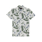 Status Quo Boy's Abstract Printed Regular Fit Co-ord Set with Shirt & Shorts