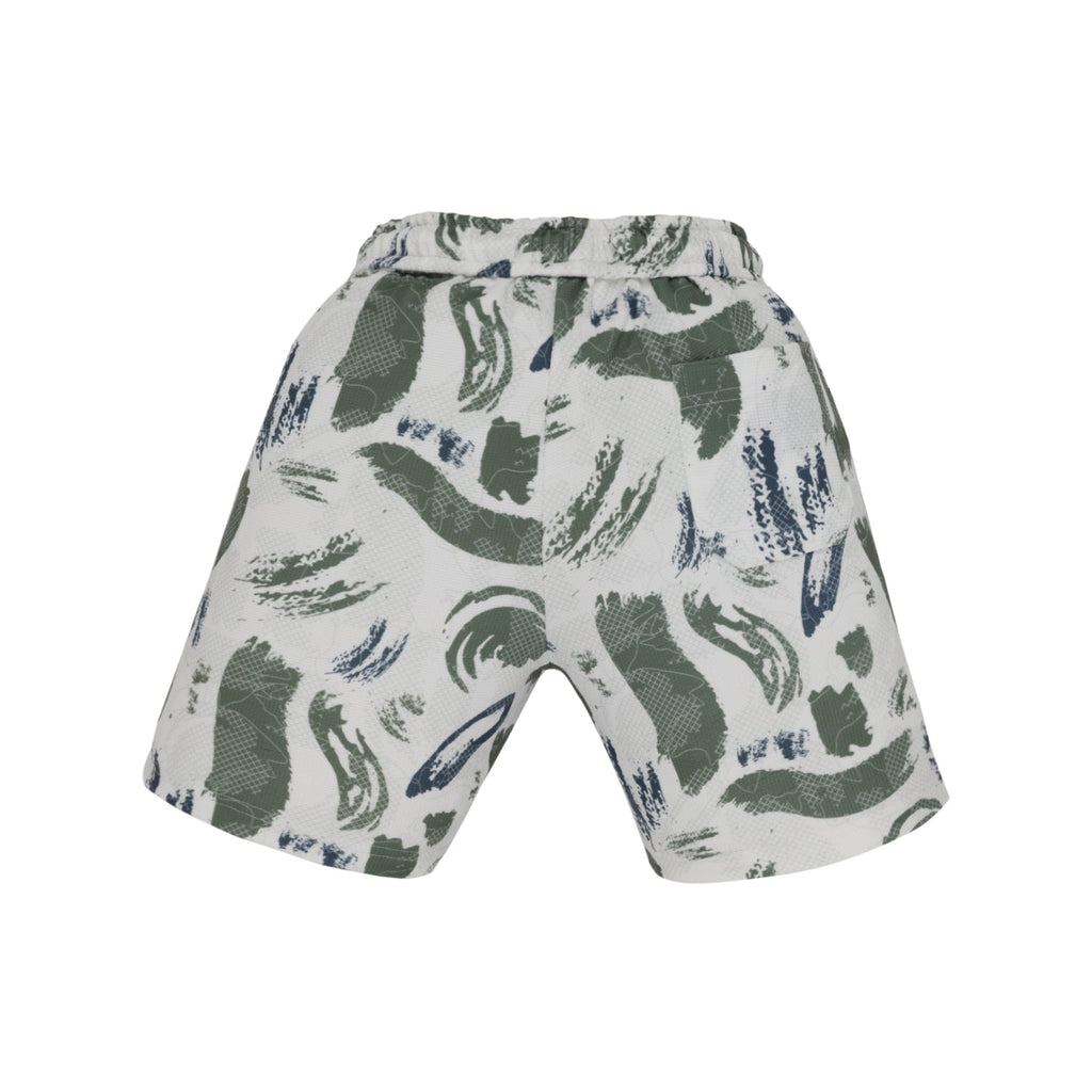 Status Quo Boy's Abstract Printed Regular Fit Co-ord Set with Shirt & Shorts