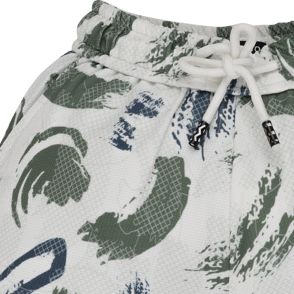Status Quo Boy's Abstract Printed Regular Fit Co-ord Set with Shirt & Shorts