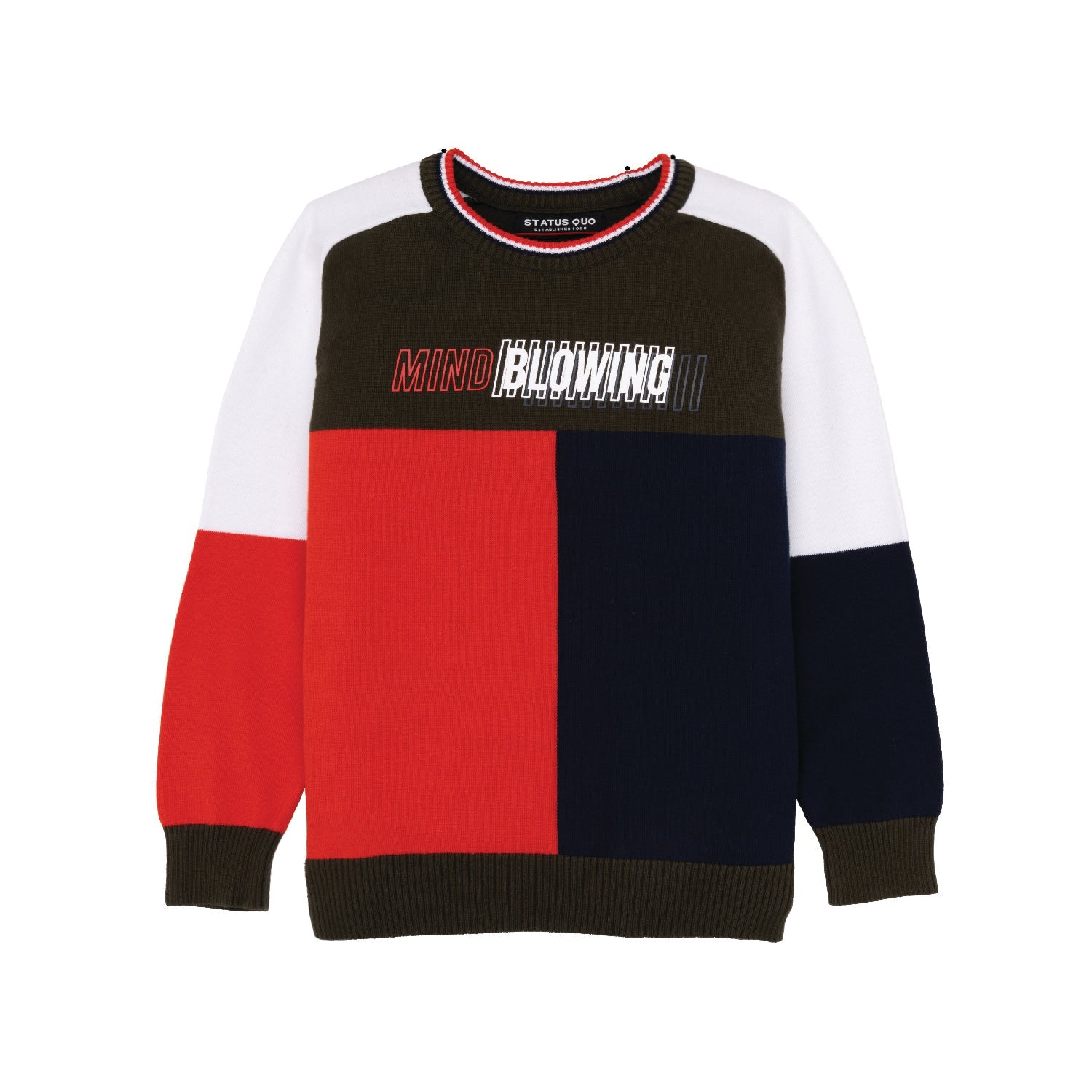 Status Quo |Kids Printed Regular Fit Sweatshirt - 4, 6, 8, 10, 12, 14, 16 Main image
