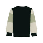 Boys Colourblock Round Neck Sweater